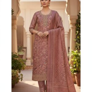kands mehr | chanderi suit set (onion pink)