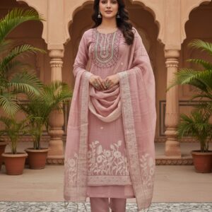 kands amanat | chanderi cotton suit set (lavender)